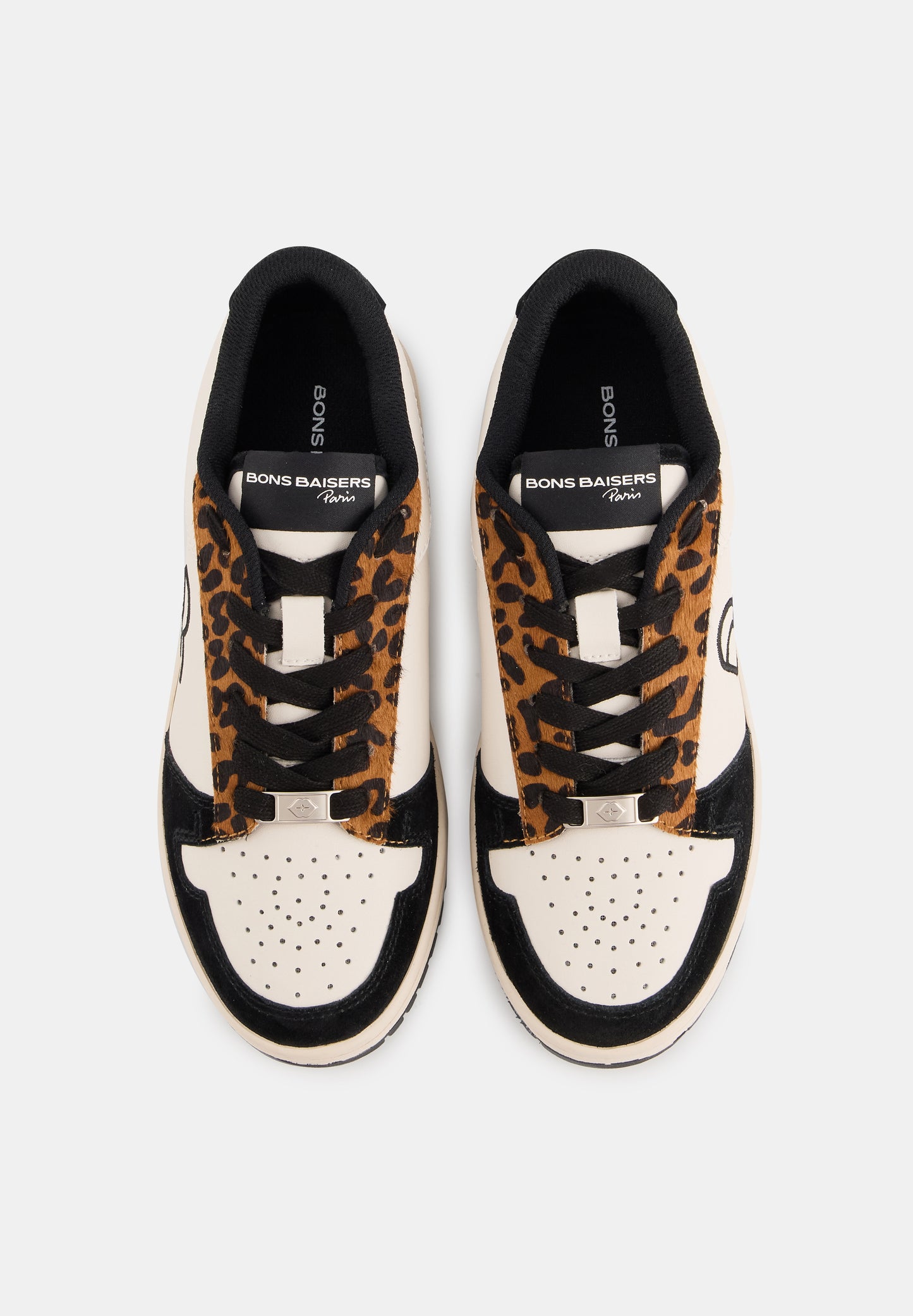 Serena-Beige Noir Leopard