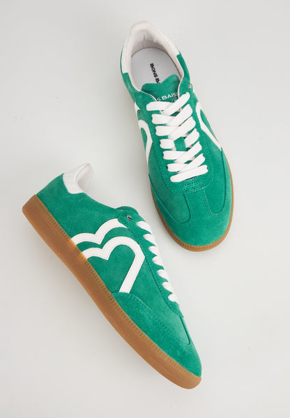 Billie-Suede Vert Blanc