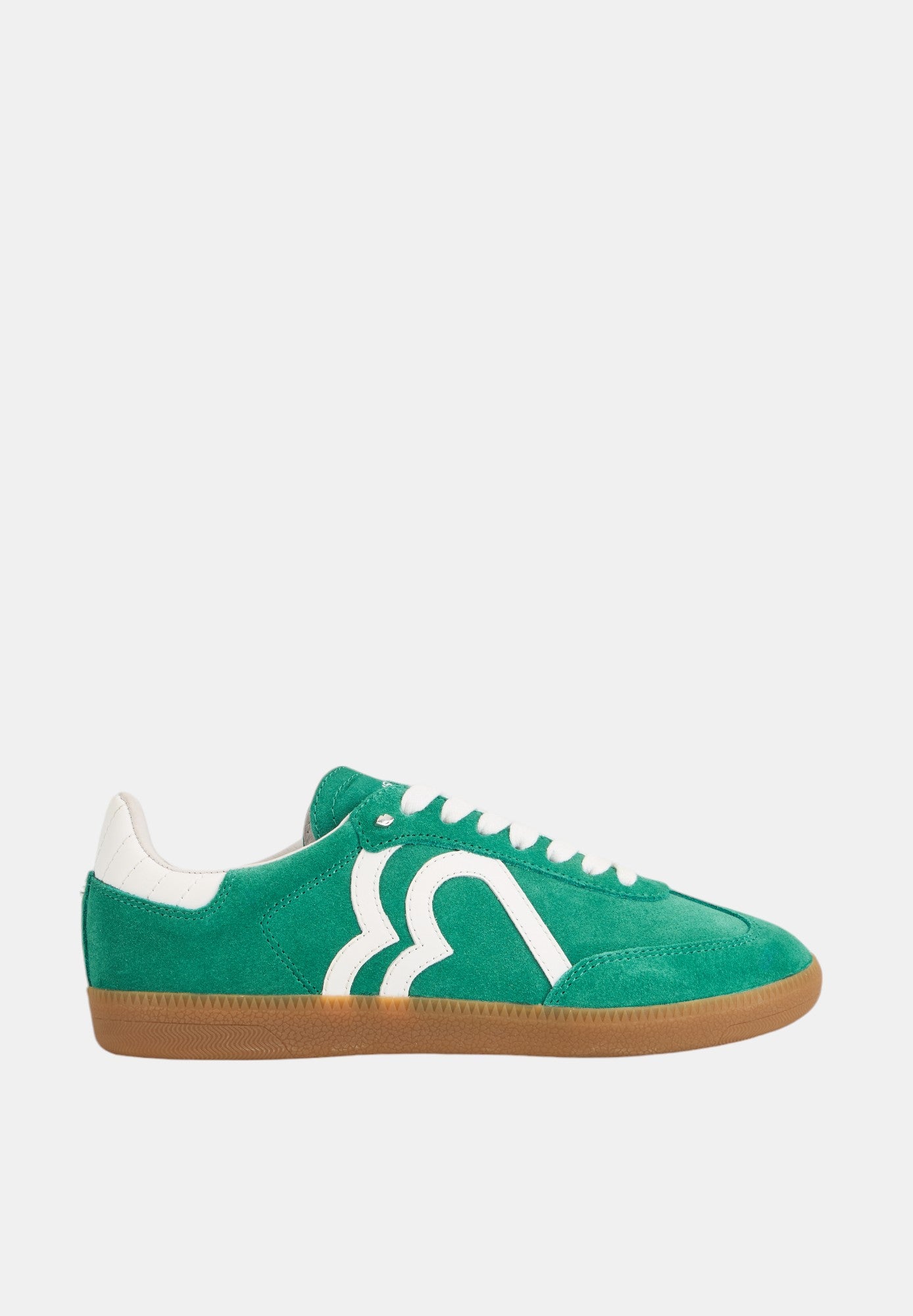 Billie-Suede Vert Blanc