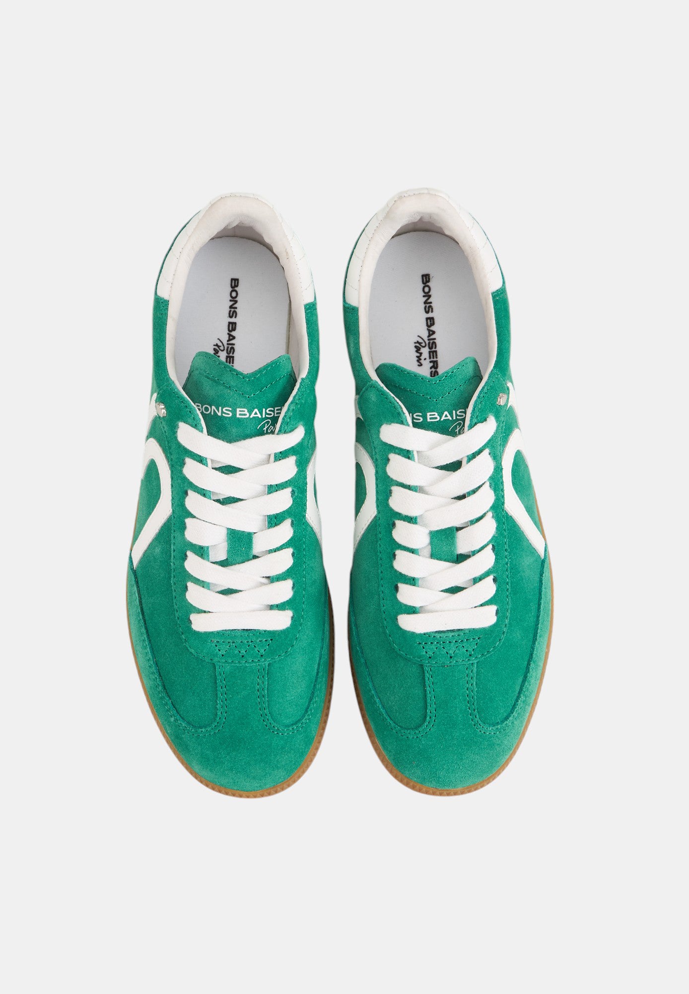 Billie-Suede Vert Blanc