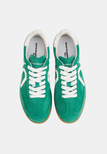 Billie-Suede Vert Blanc