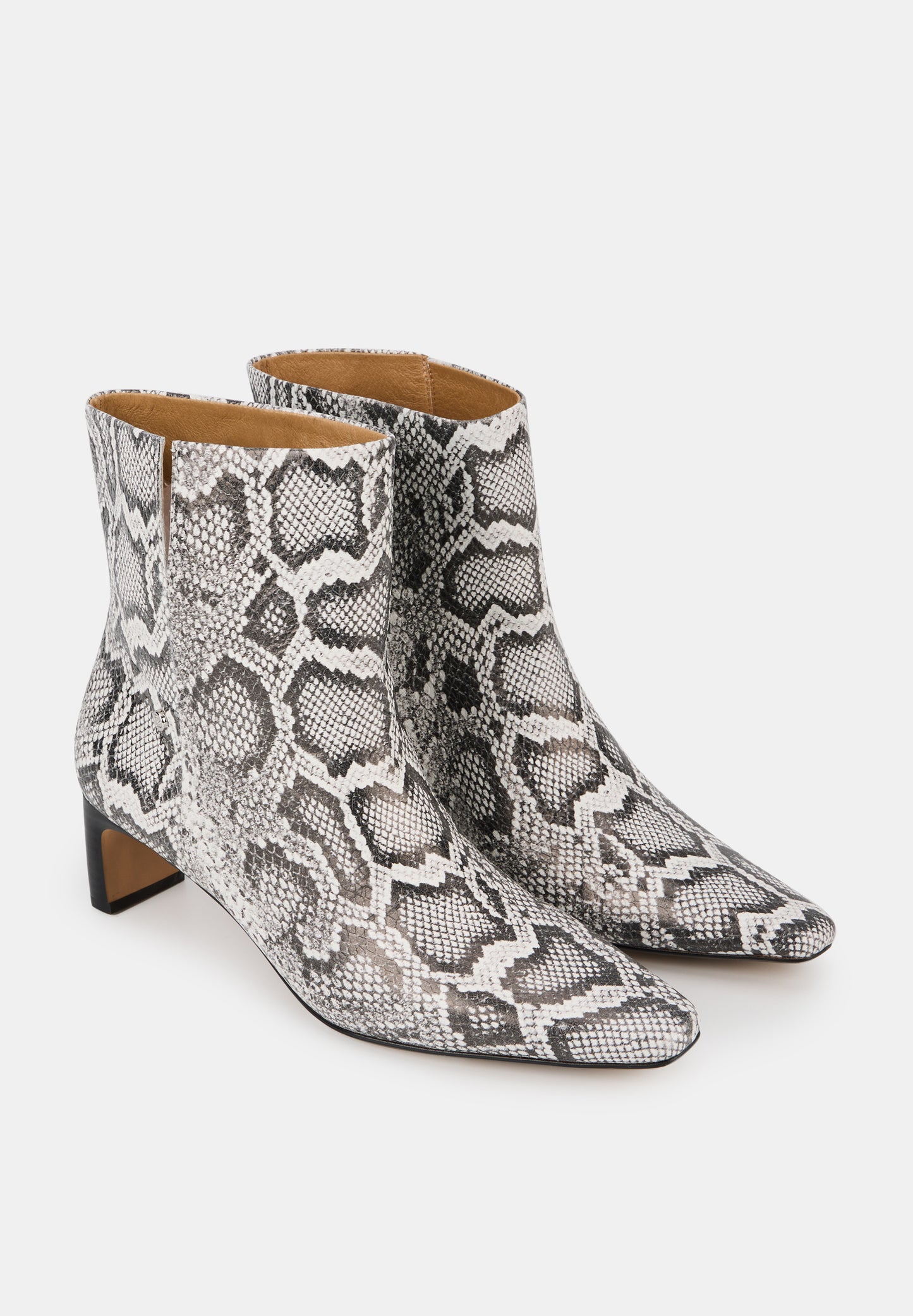 Alice-Cuir façon Python Noir et Blanc