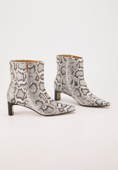 Alice-Cuir façon Python Noir et Blanc