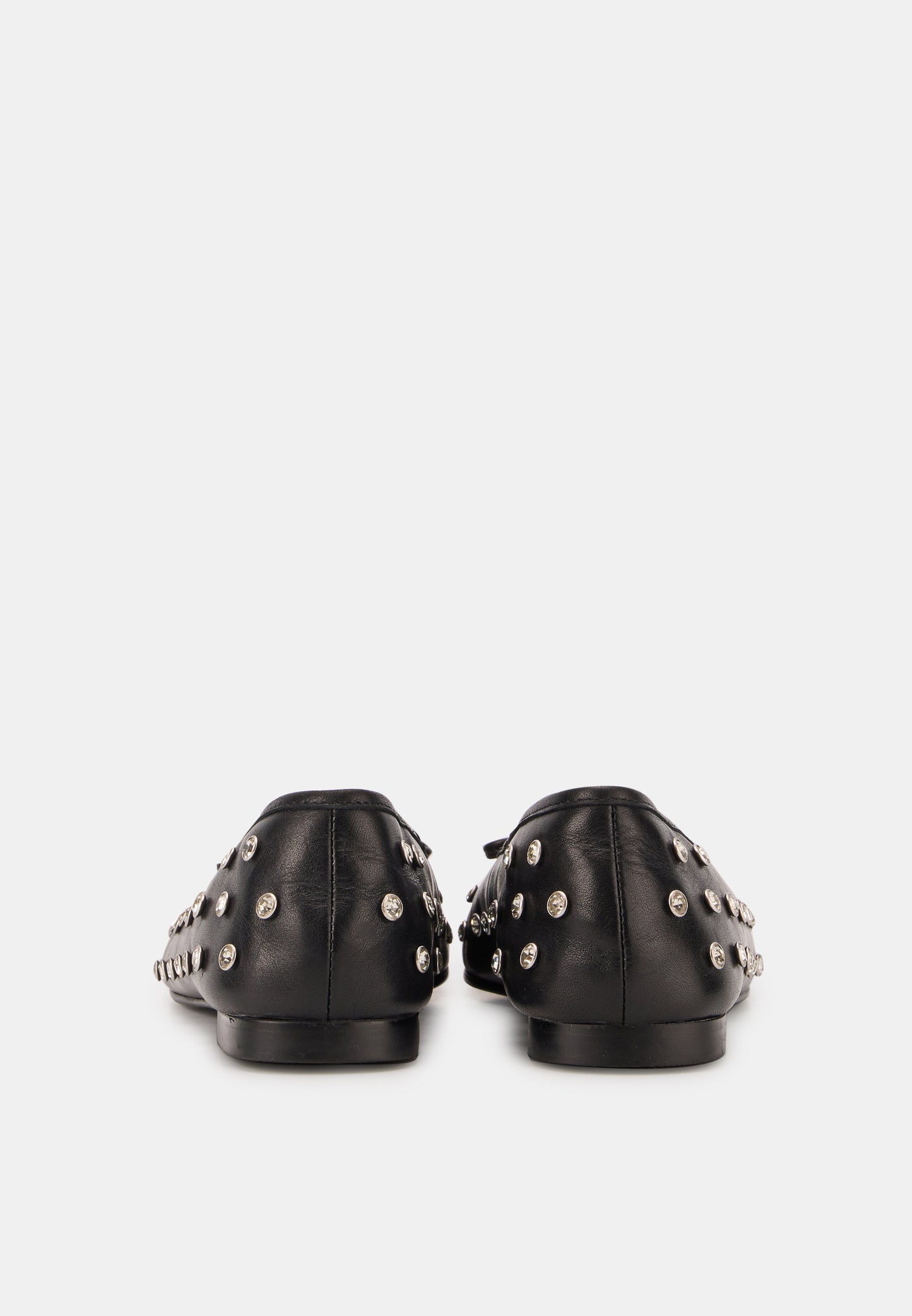 Carmen-Cuir Noir Studs Diamonds