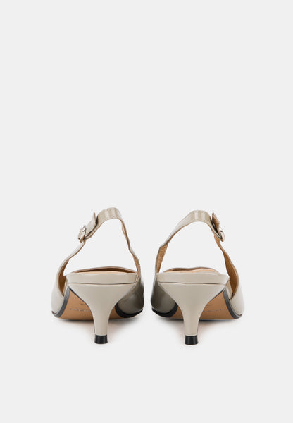 Janet-Cuir Brillant Gris