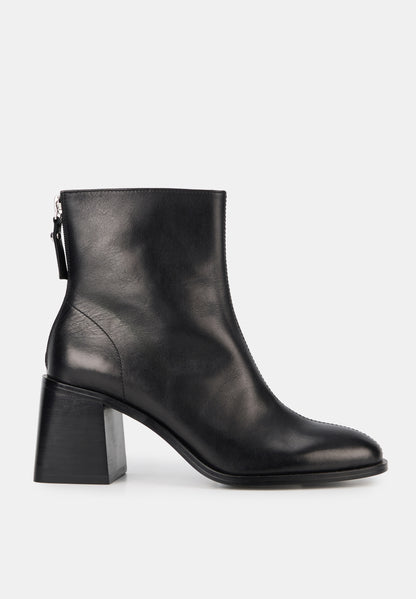 Lennie-Cuir Lisse Noir