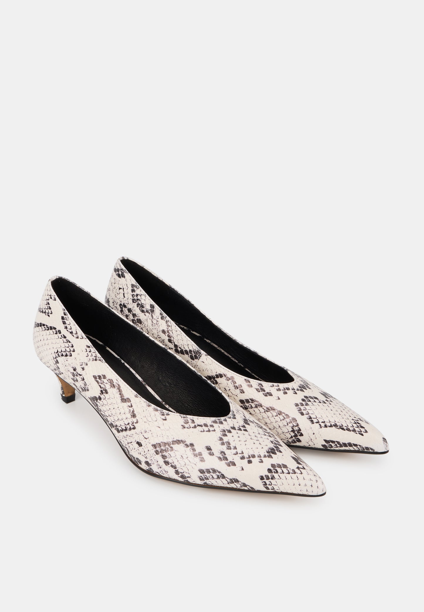 Marta-Cuir façon Python Noir et Blanc