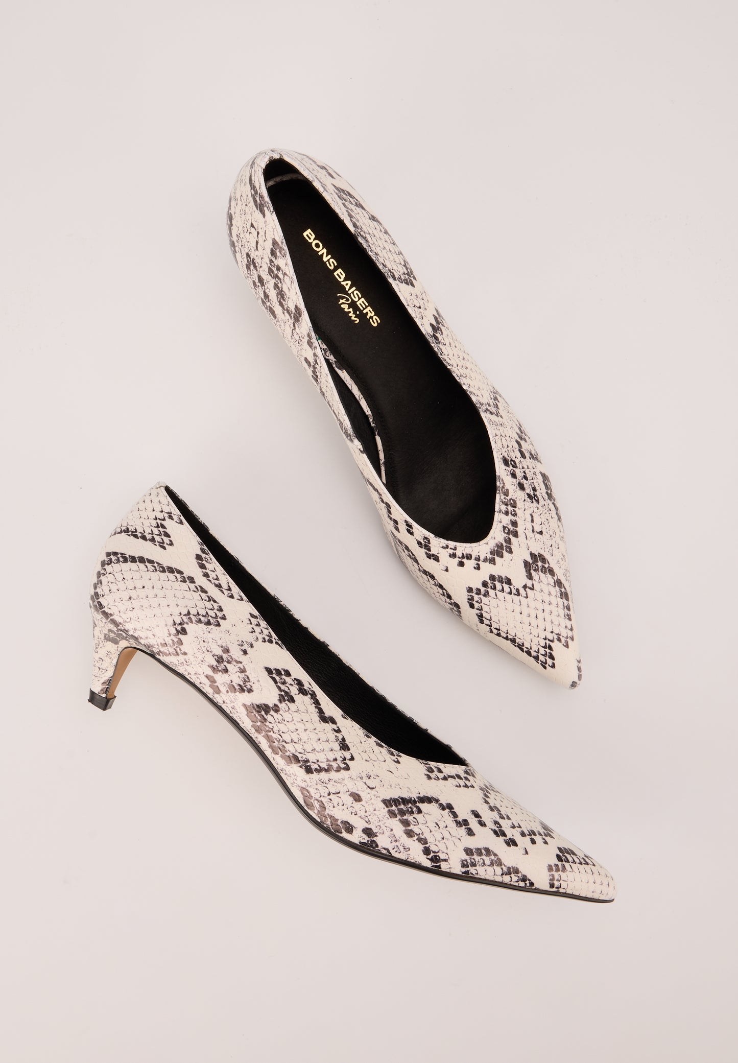 Marta-Cuir façon Python Noir et Blanc