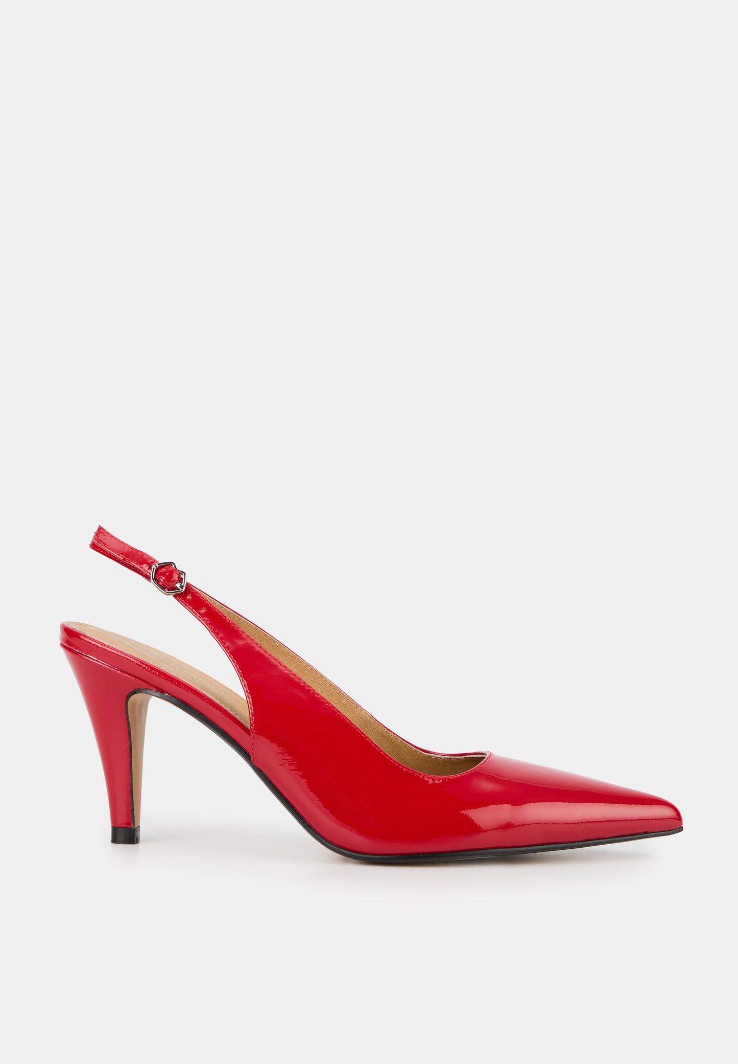 Tina-Cuir Brillant Ruby