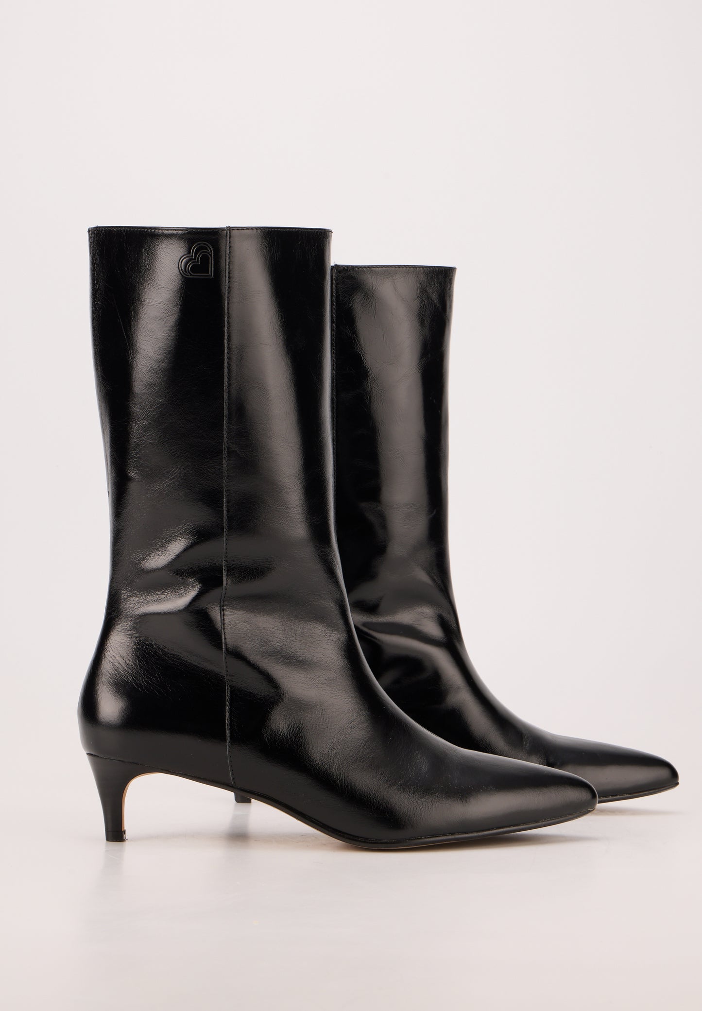 Yolanda-Cuir Brillant Noir