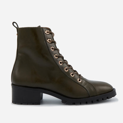 CITY - Tracy-Cuir Vert Olive